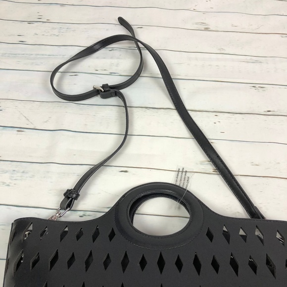 NEW Free People cut out tote in black - Picture 3 of 6